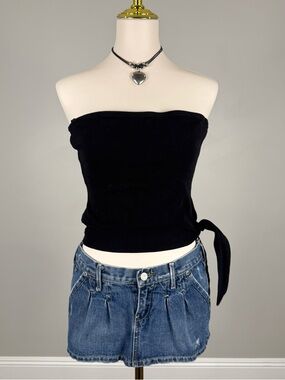 y2k black tube top
